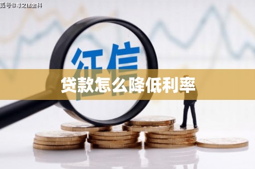 大通贷款怎么降低利率