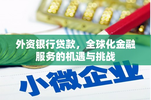 大通外资银行贷款，全球化金融服务的机遇与挑战