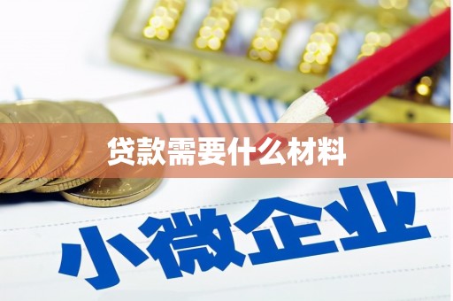 大通贷款需要什么材料